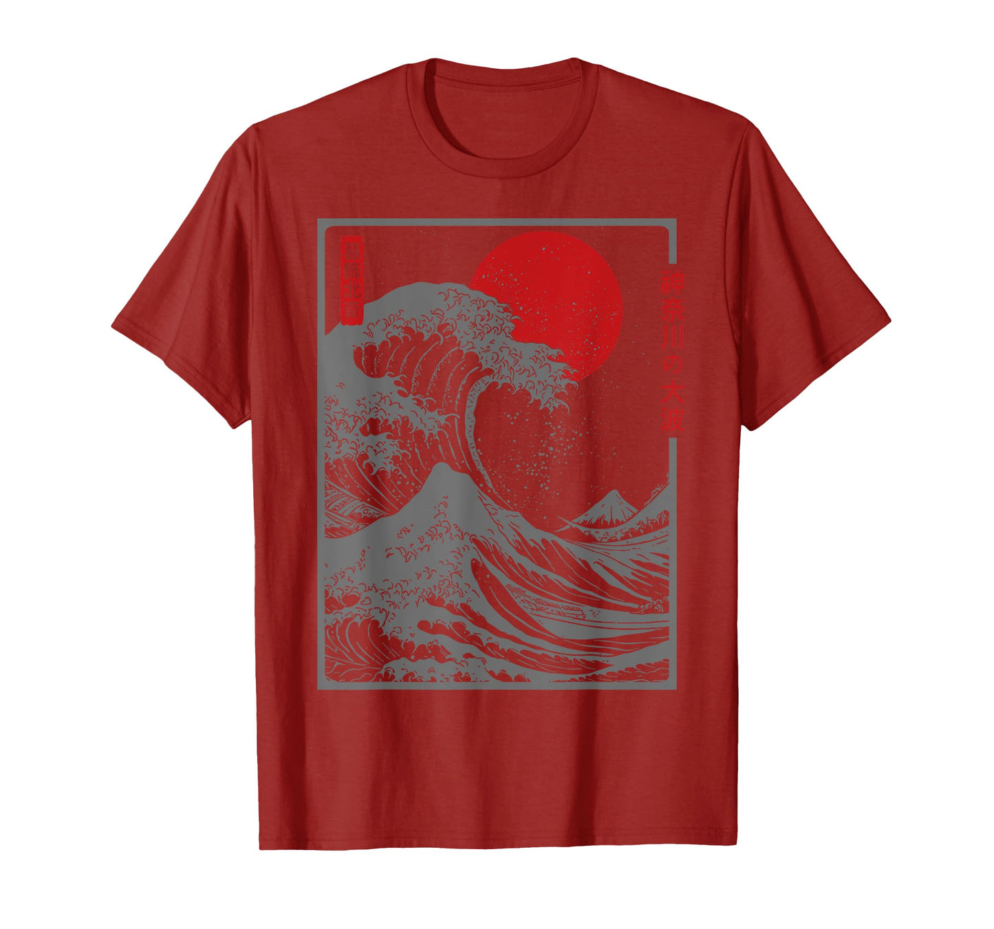 The Great Wave Kanagawa Retro Artwork Japanese Kanagawa Wave T-Shirt