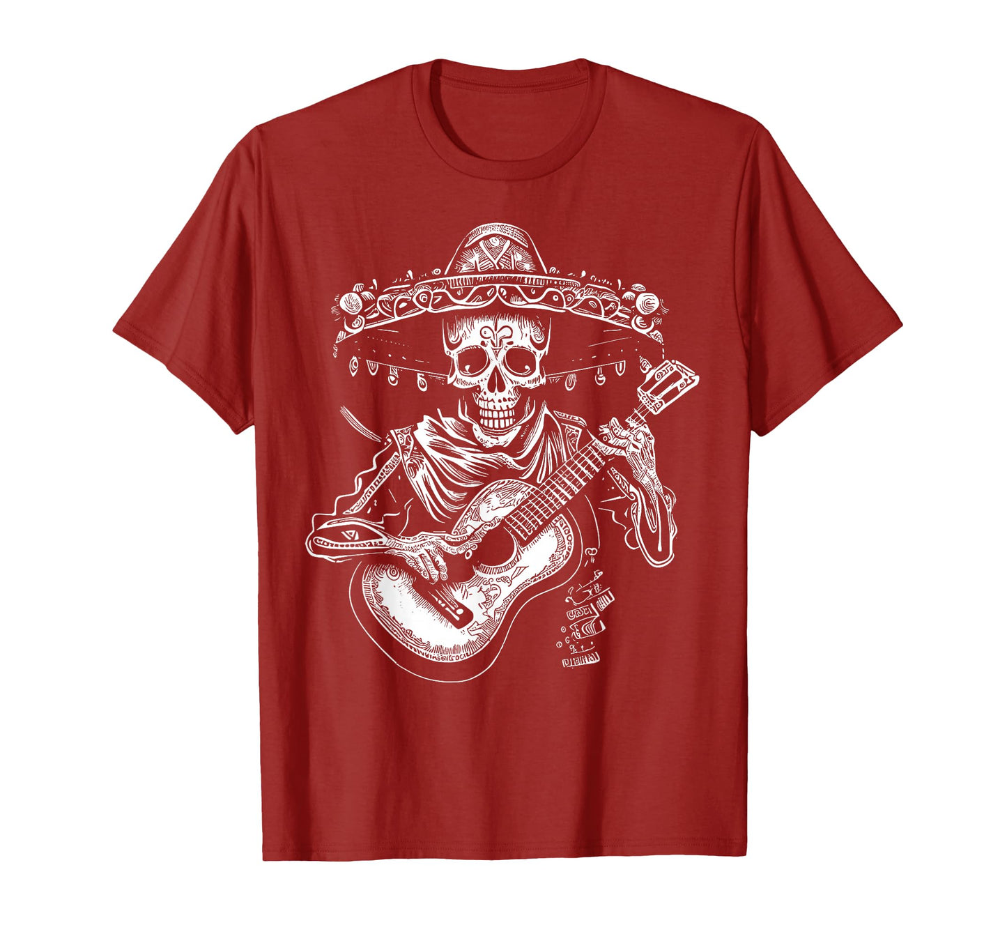 Dia de los Muertos Skeleton Mariachi Guitar Day Of The Dead T-Shirt