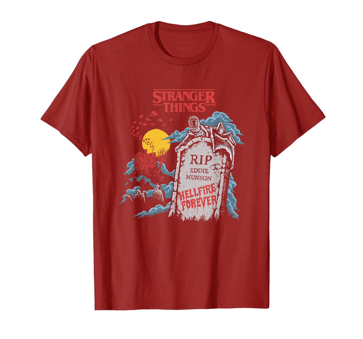 Stranger Things Hellfire Forever R.I.P Eddie Munson T-Shirt