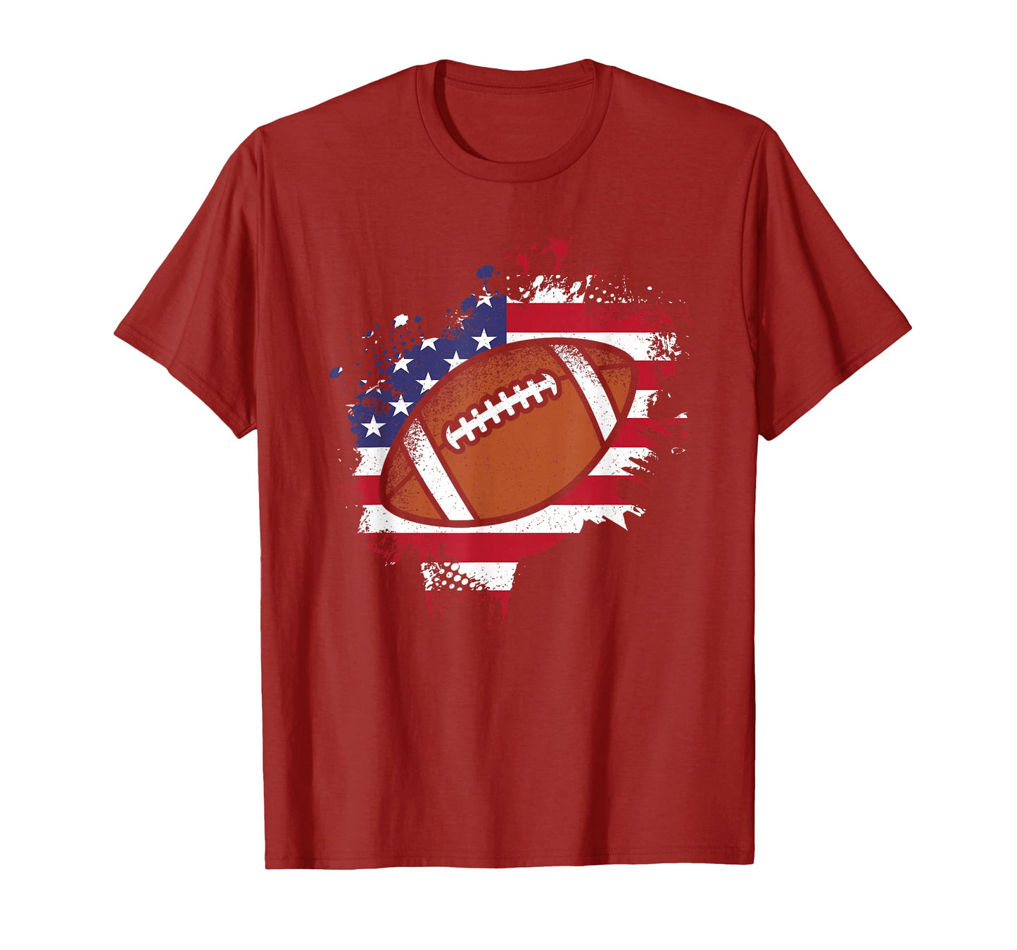 American Football Flag Vintage Football Lover Men Women Kids T-Shirt