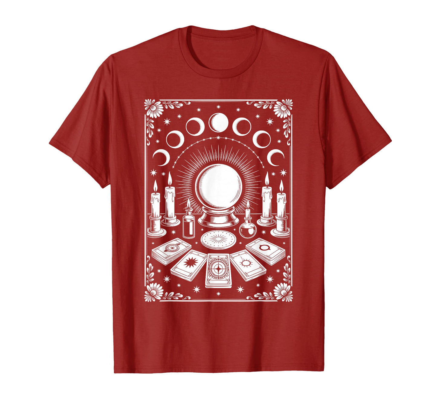 Gothic Witch’s Altar Occult Tarot Cards T-Shirt