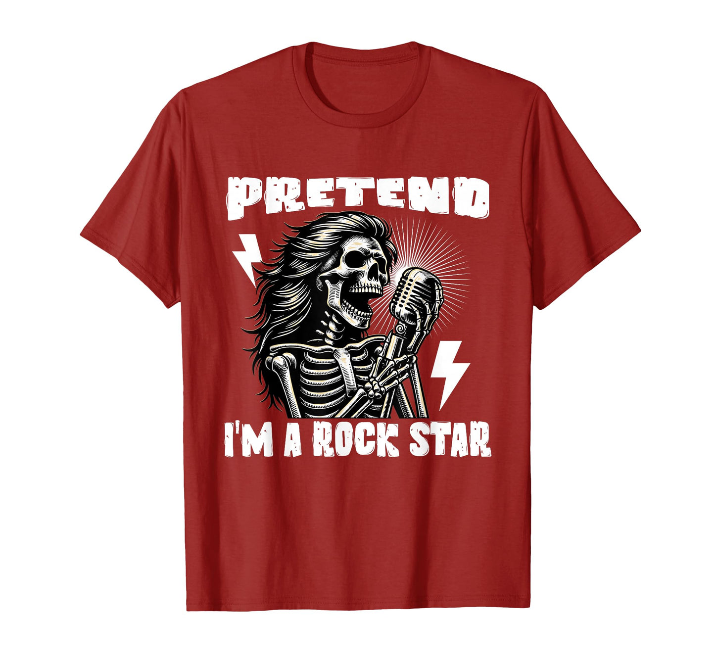 Pretend I'm A Rock Star, Funny Halloween Costume Men Women T-Shirt