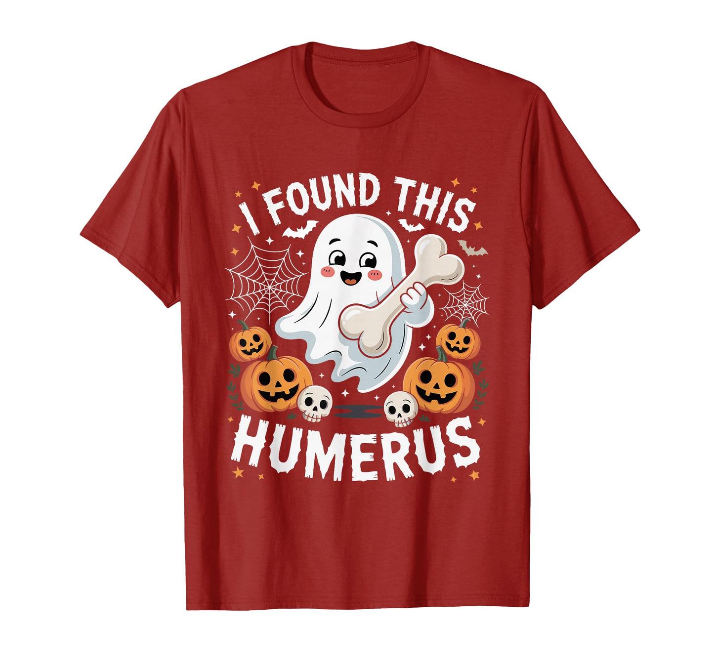 I Found This Humerus Spooky Season Nurse Halloween Ghost T-Shirt