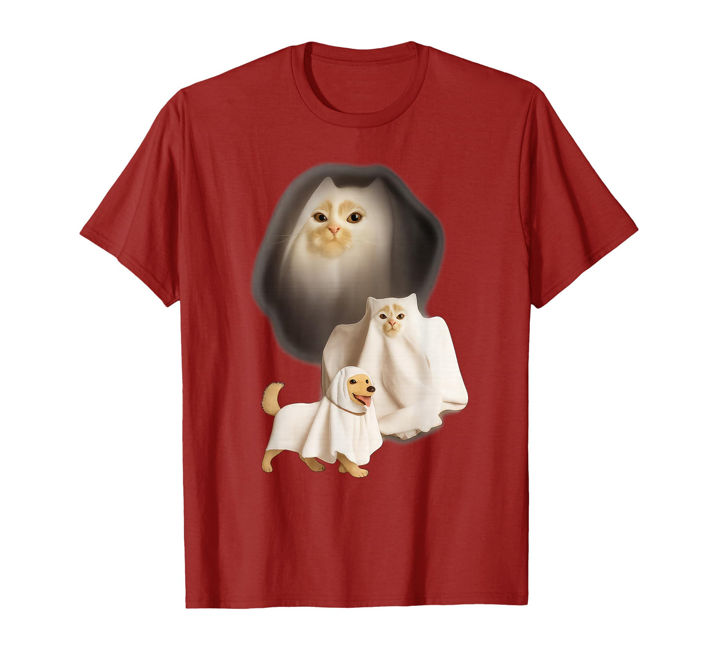 Cute Funny Wizard Cat Ghost Weird Kitten Cat Meme Halloween T-Shirt