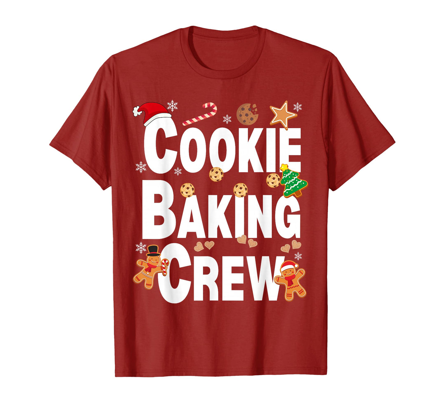 Cookie Baking Crew Family Christmas Matching Santa for Fun T-Shirt