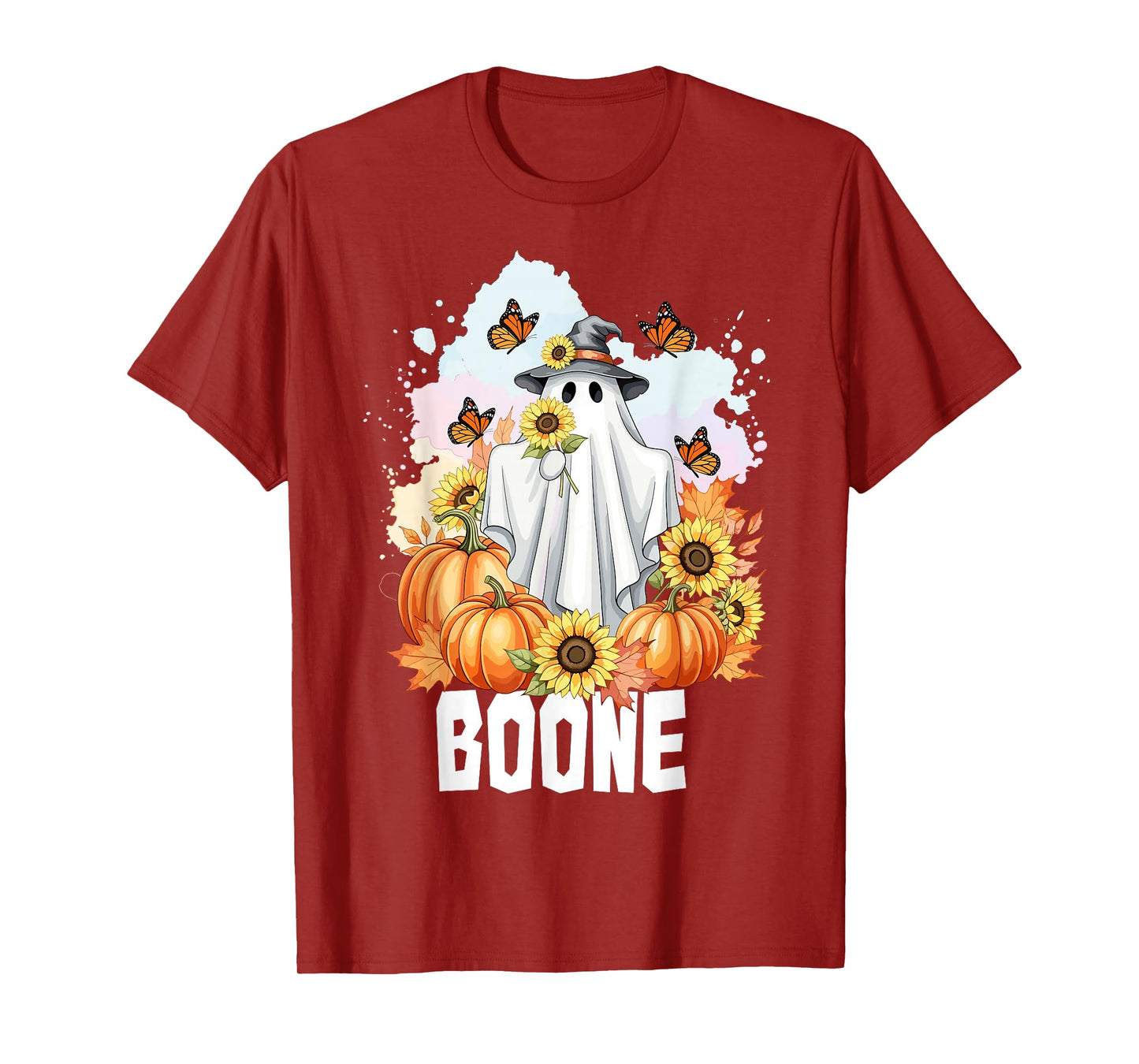 Retro Boo Boone Girls First Name Funny Halloween Ghost 2025 T-Shirt