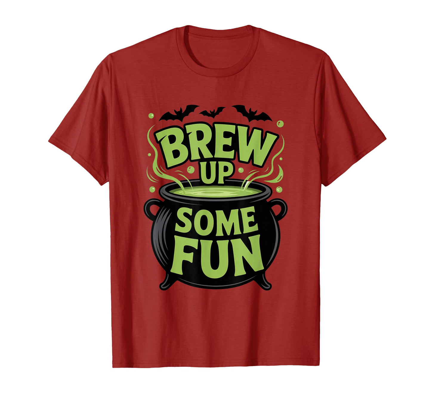 Brew Up Some Fun Halloween Shirt Witch Cauldron Tee T-Shirt