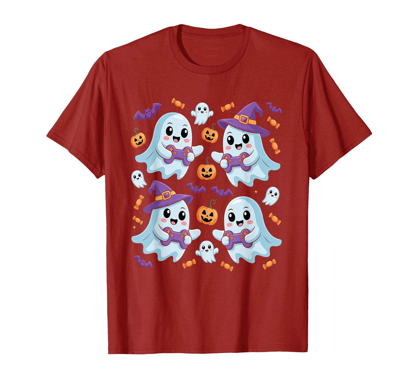 Ghost Gamer - Halloween Video Games Spooky Controller T-Shirt