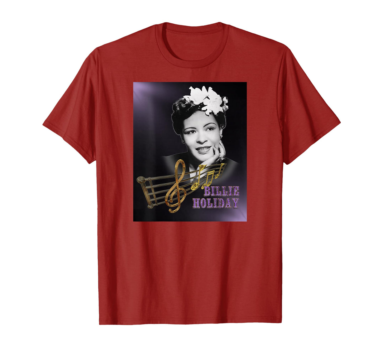 Billie Holiday_004_Back Printed T-Shirt