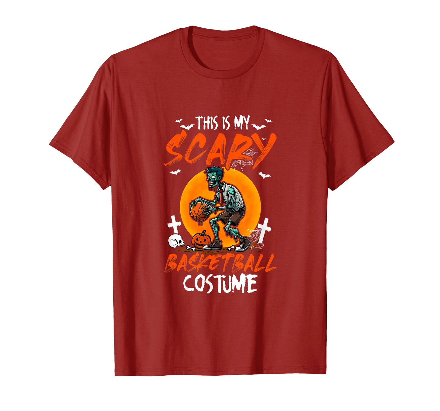 My Scary Basketball Costume Halloween Player Matching Team T-Shirt