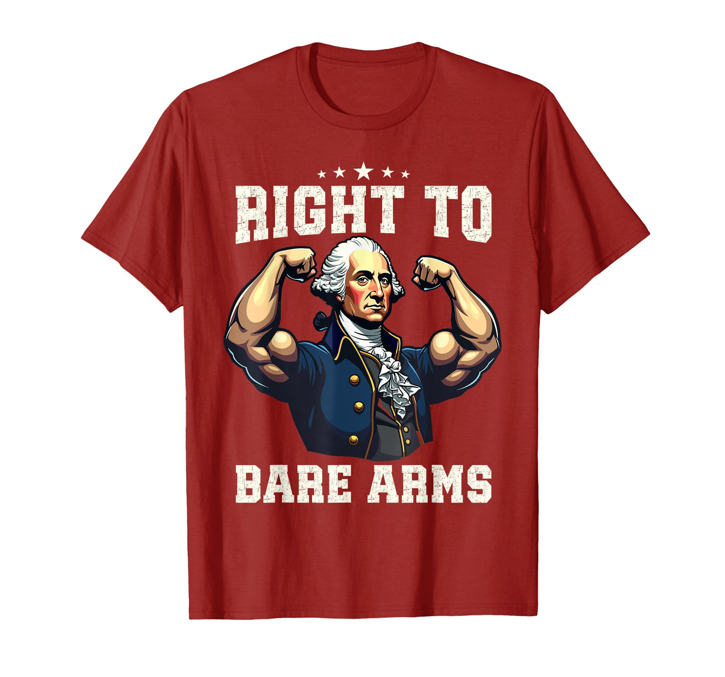 Right To Bare Arms 4th Of July Funny Gym Workout Fitness T-Shirt