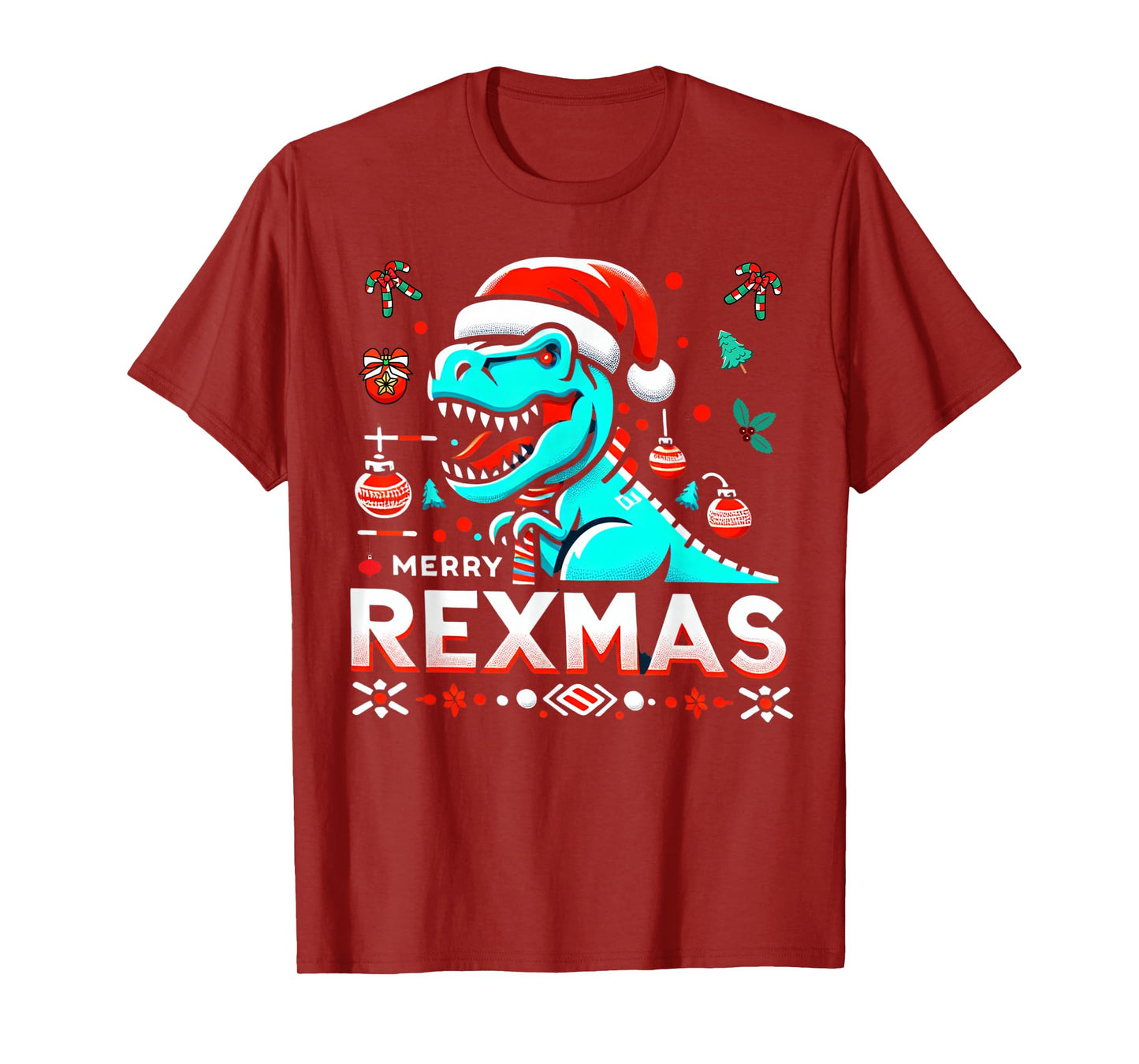 Merry Rexmas Christmas Dinosaur T-Rex Xmas T-Shirt