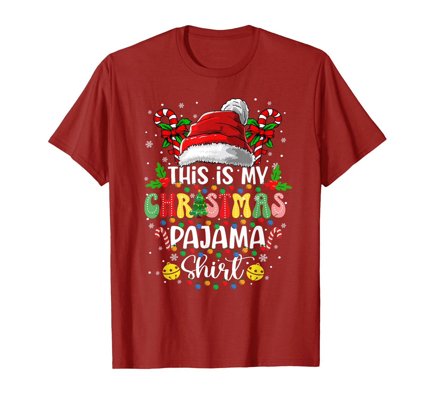 This is My Christmas Pajama Shirt Family Xmas Pajama Xmas PJ T-Shirt