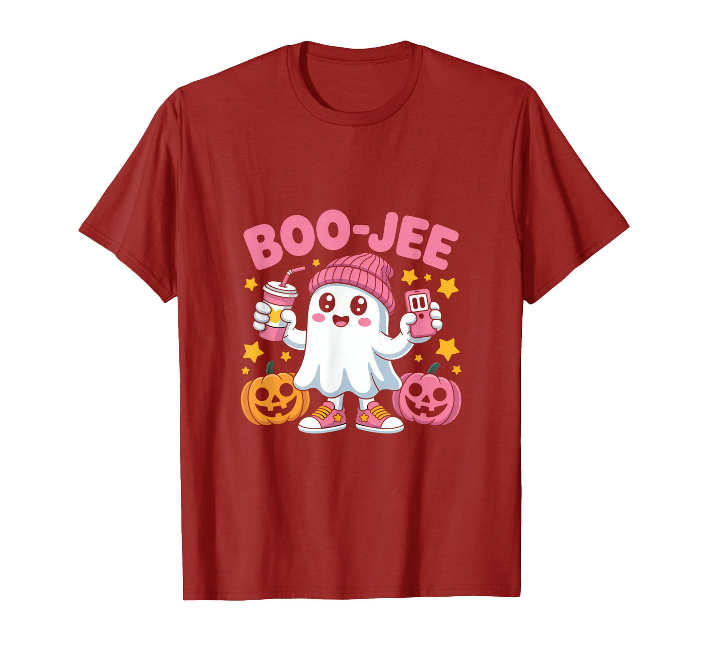 Boojee Cute Ghost Pumpkin Girl Halloween Humor T-Shirt