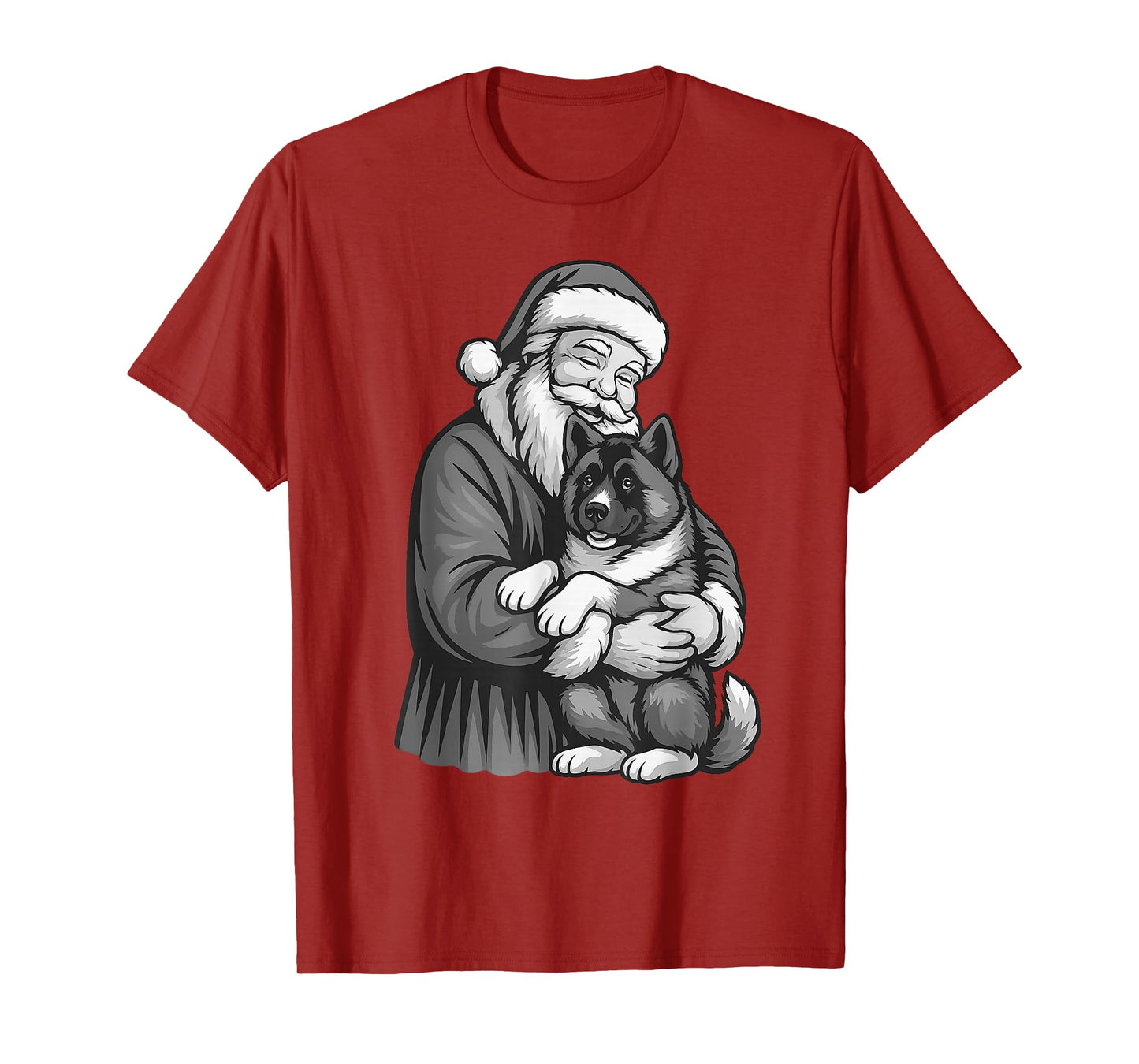 American Akita Santa Claus Christmas Dog Lover T-Shirt
