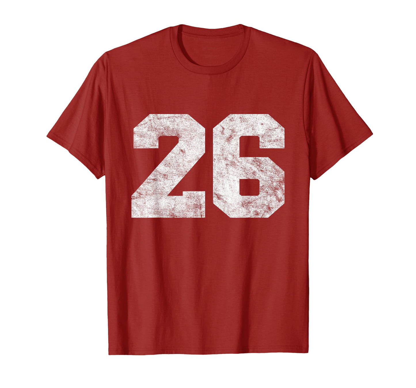 Vintage Lucky Number Birthday 26 Sports Player Team Athlete T-Shirt