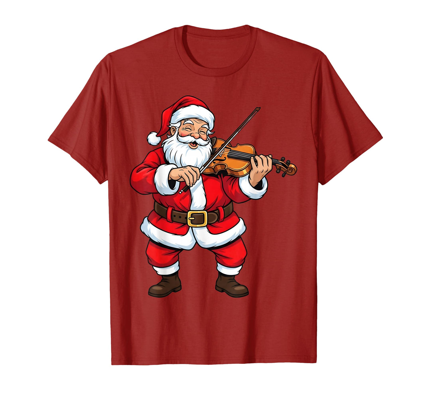 Violin Player Christmas Santa Orchestra Musician Violinist T-Shirt