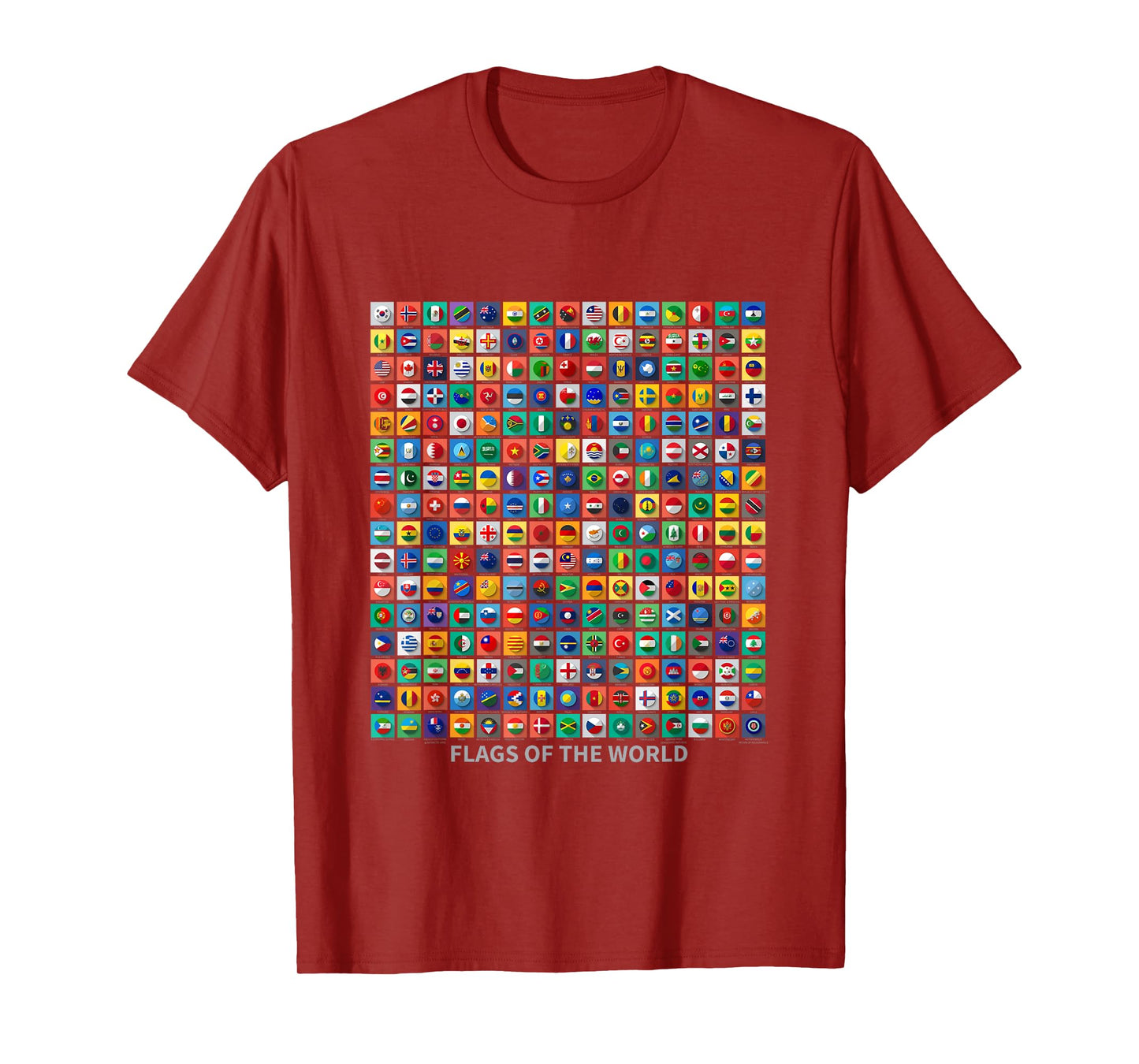 Flags of the Countries of the World Outfit Graphic Designs T-Shirt