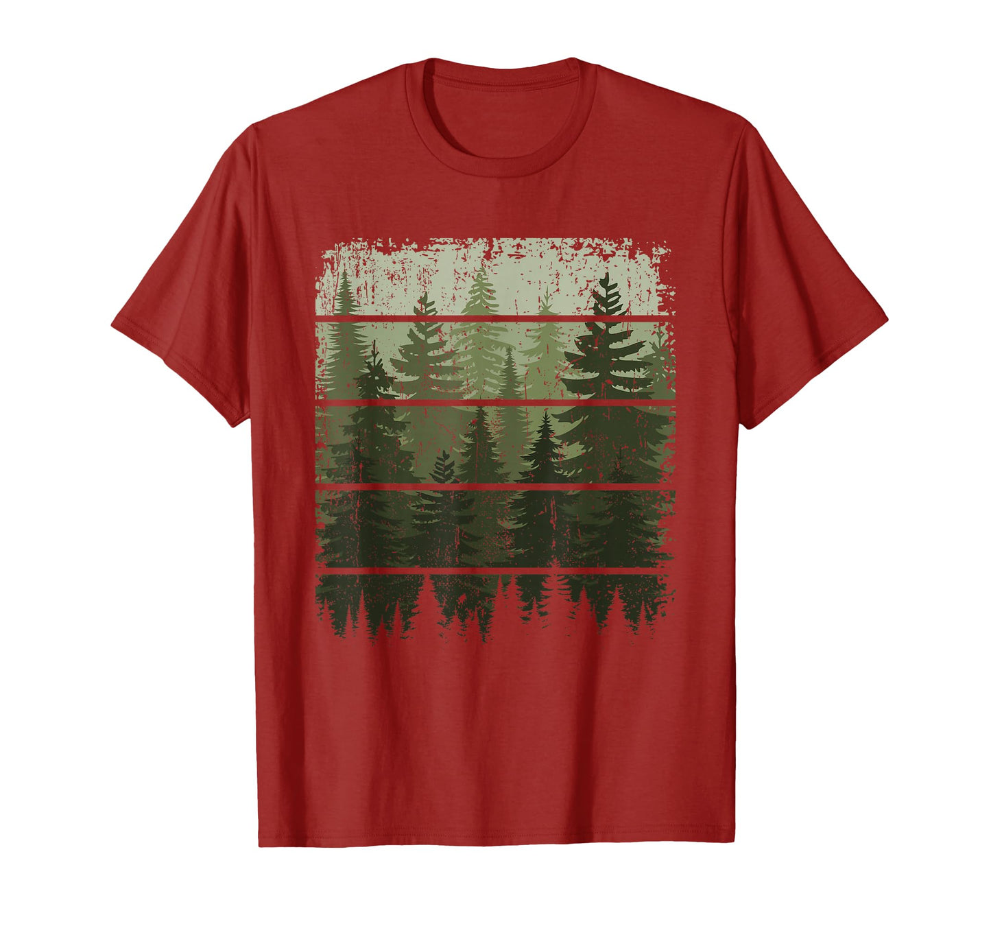 Trees Wildlife Nature Vintage Forest T-Shirt