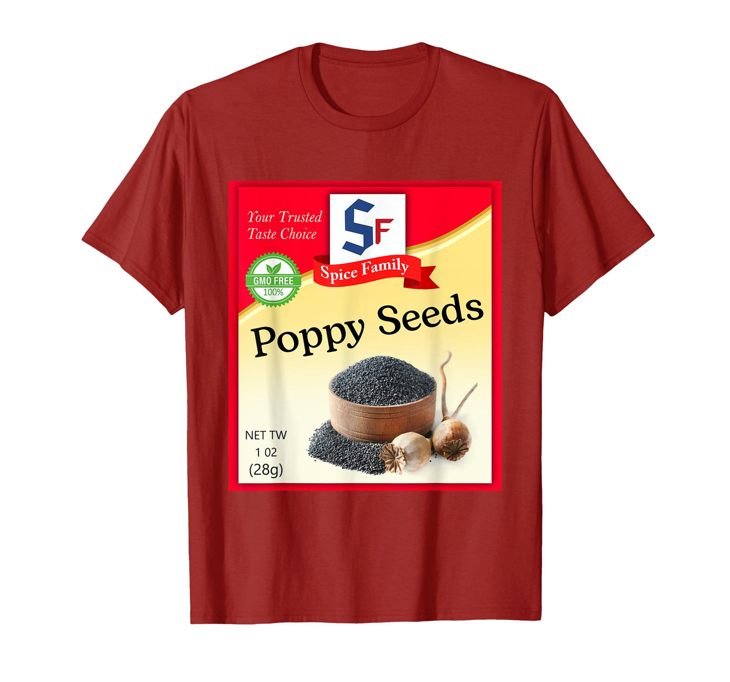 Poppy Seeds Condiment Costume Holiday Spice Costumes T-Shirt