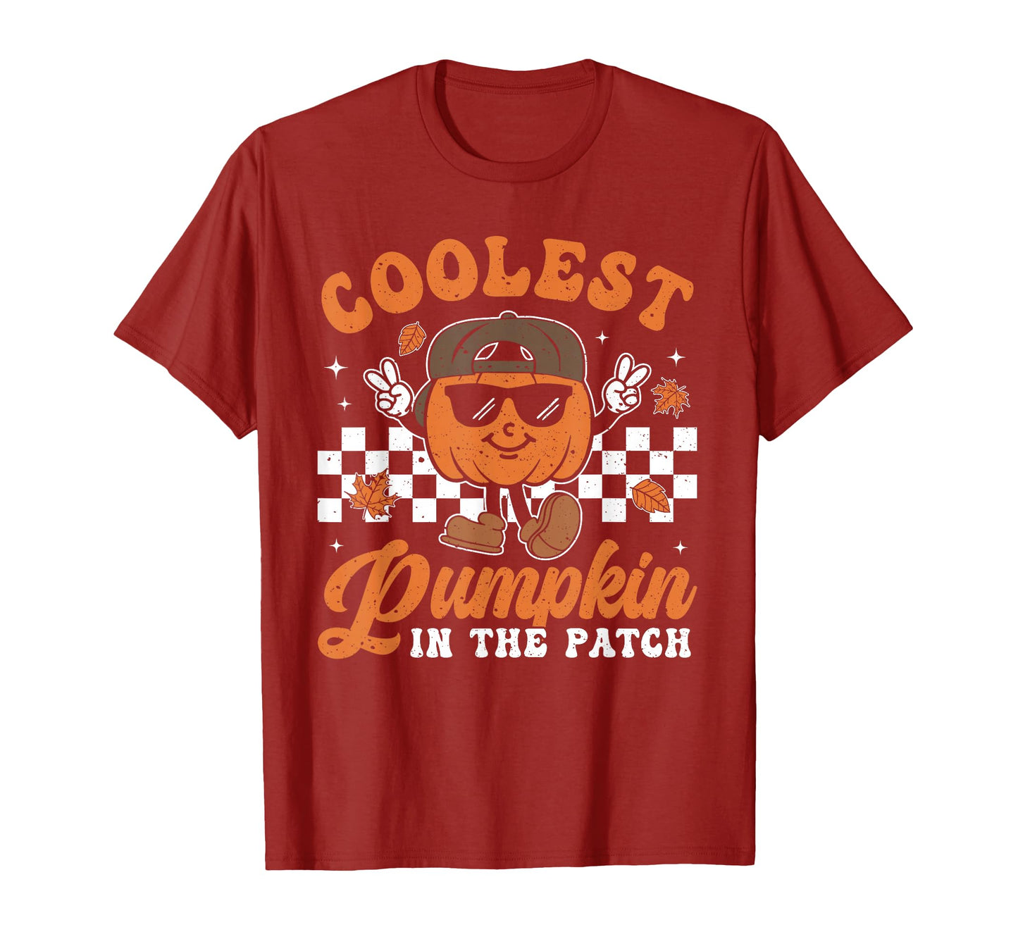 Coolest Pumpkin In The Patch Halloween Boys Girls Teens Kids T-Shirt