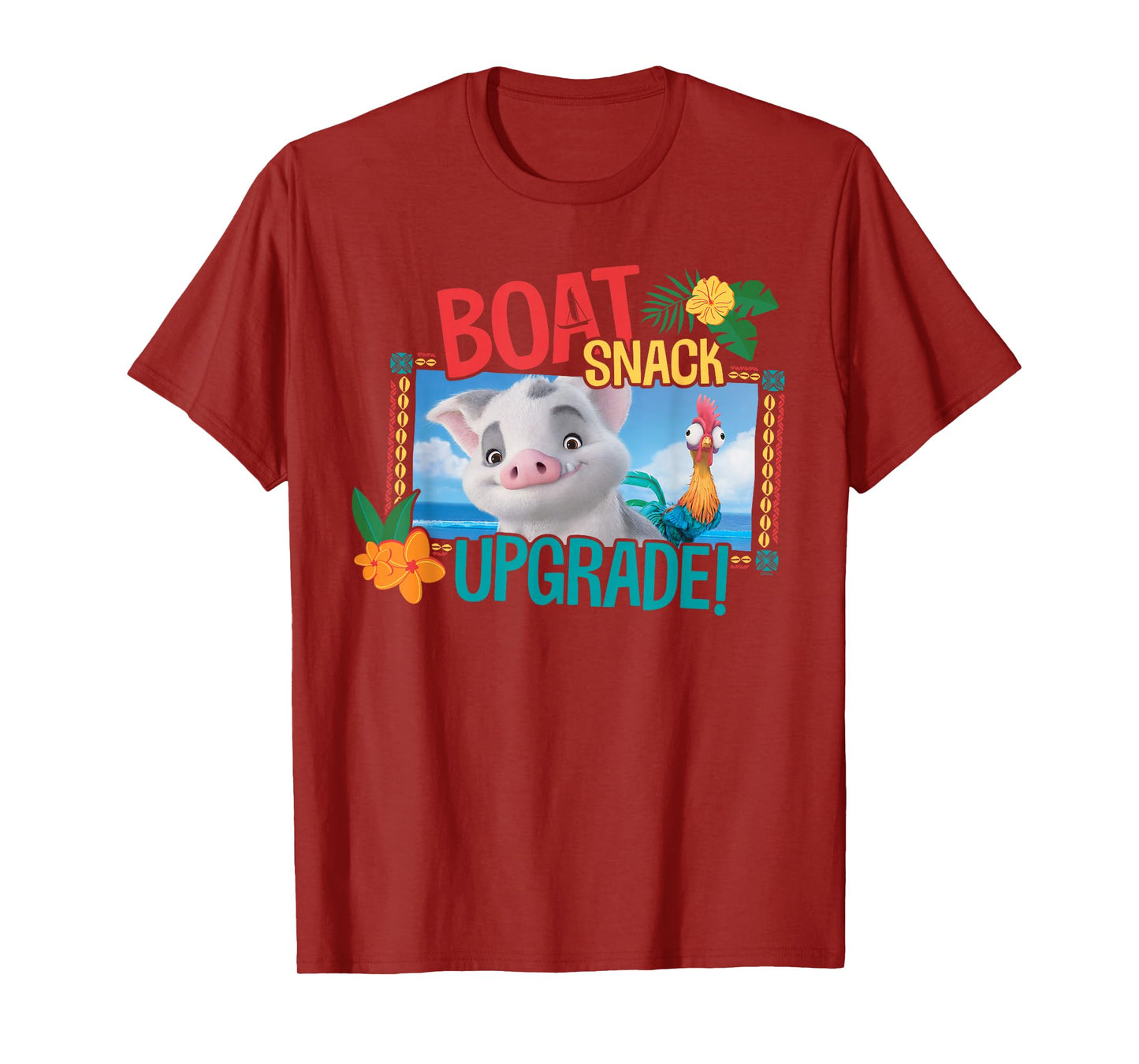 Disney Moana 2 Pua and Heihei Boat Snack Upgrade Funny T-Shirt