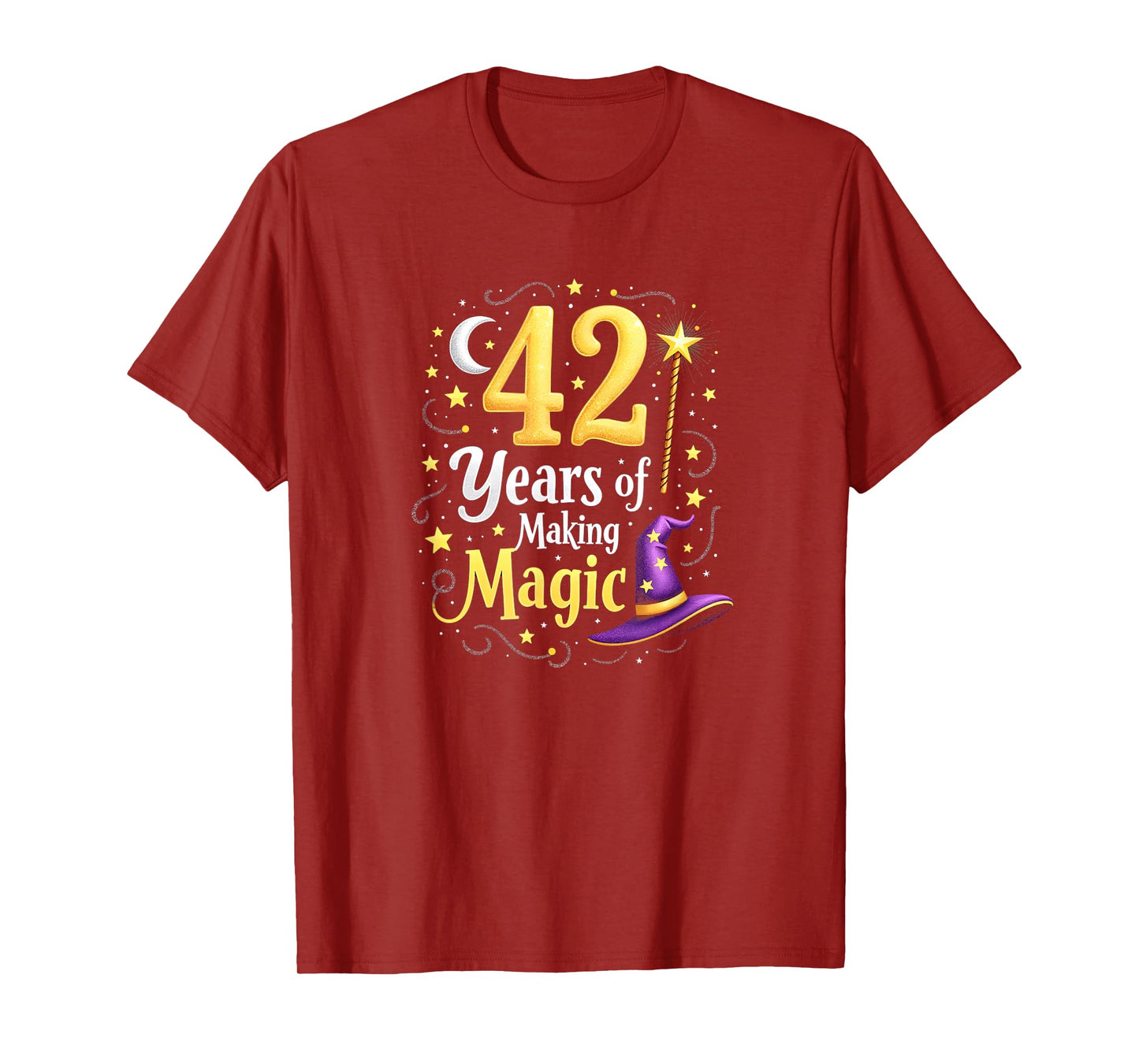 42 Years of Magic Birthday Gift for Wizards & Witches T-Shirt