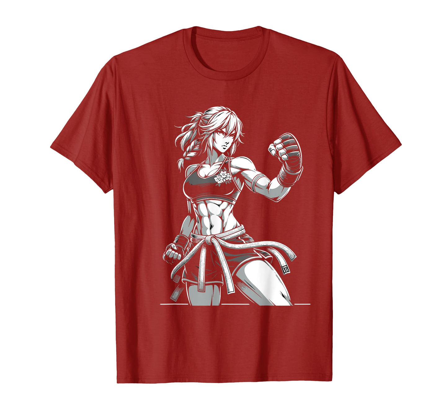 Anime Girl Fighter | Anime Gym Cute Vintage T-Shirt
