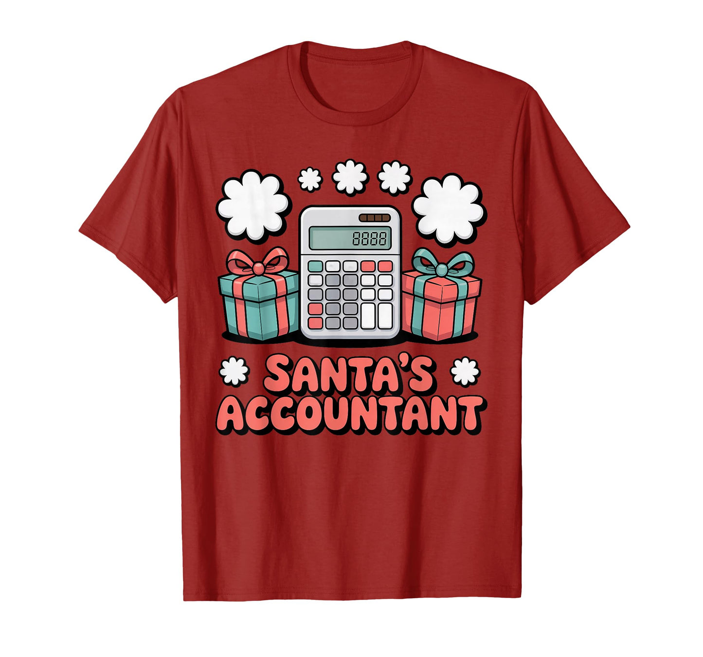 Santa’s Accountant Funny Holiday Accounting T-Shirt