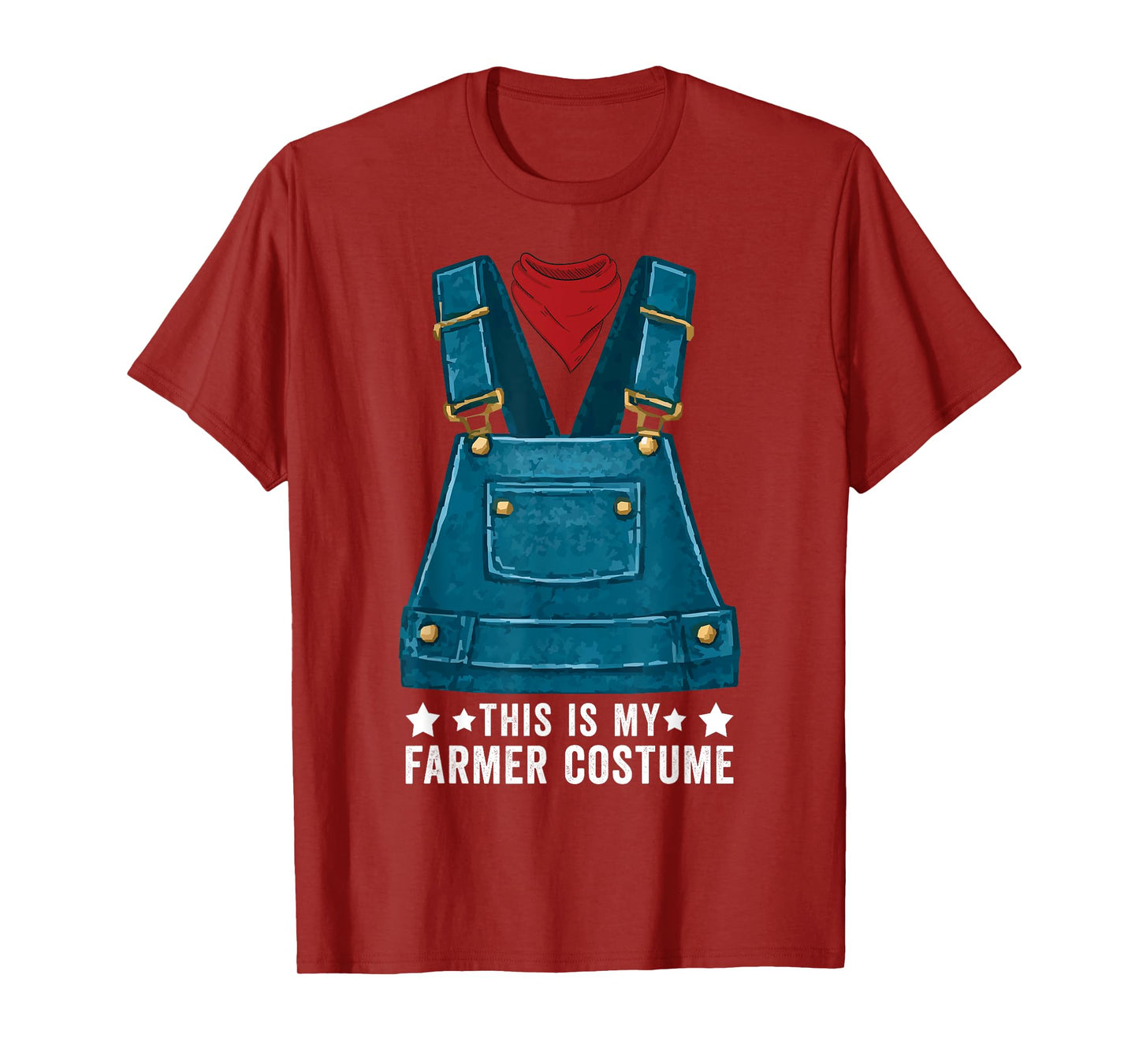 This Is My Farmer Costume Halloween Funny Farm Farming T-Shirt