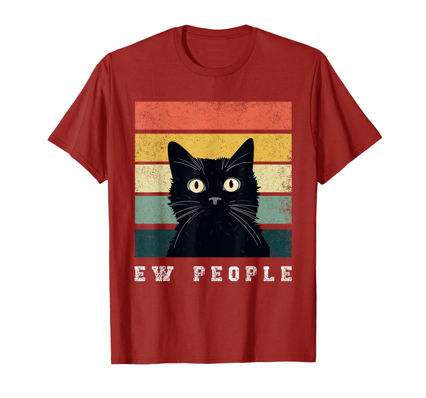 Ew People Retro Funny Cat gifts Men Women T-Shirt