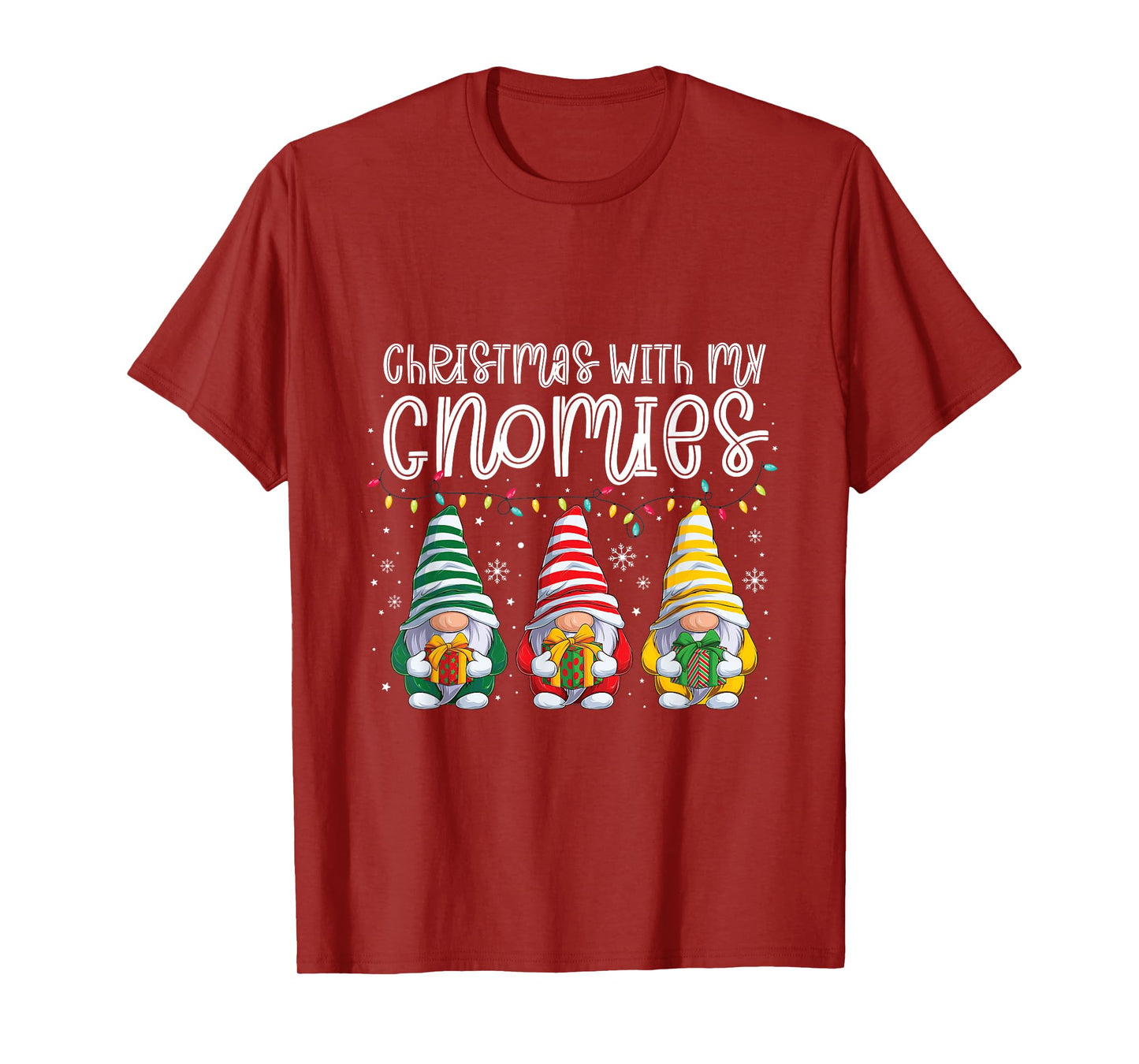 Christmas with My Gnomies Christmas elf Santa Claus T-Shirt