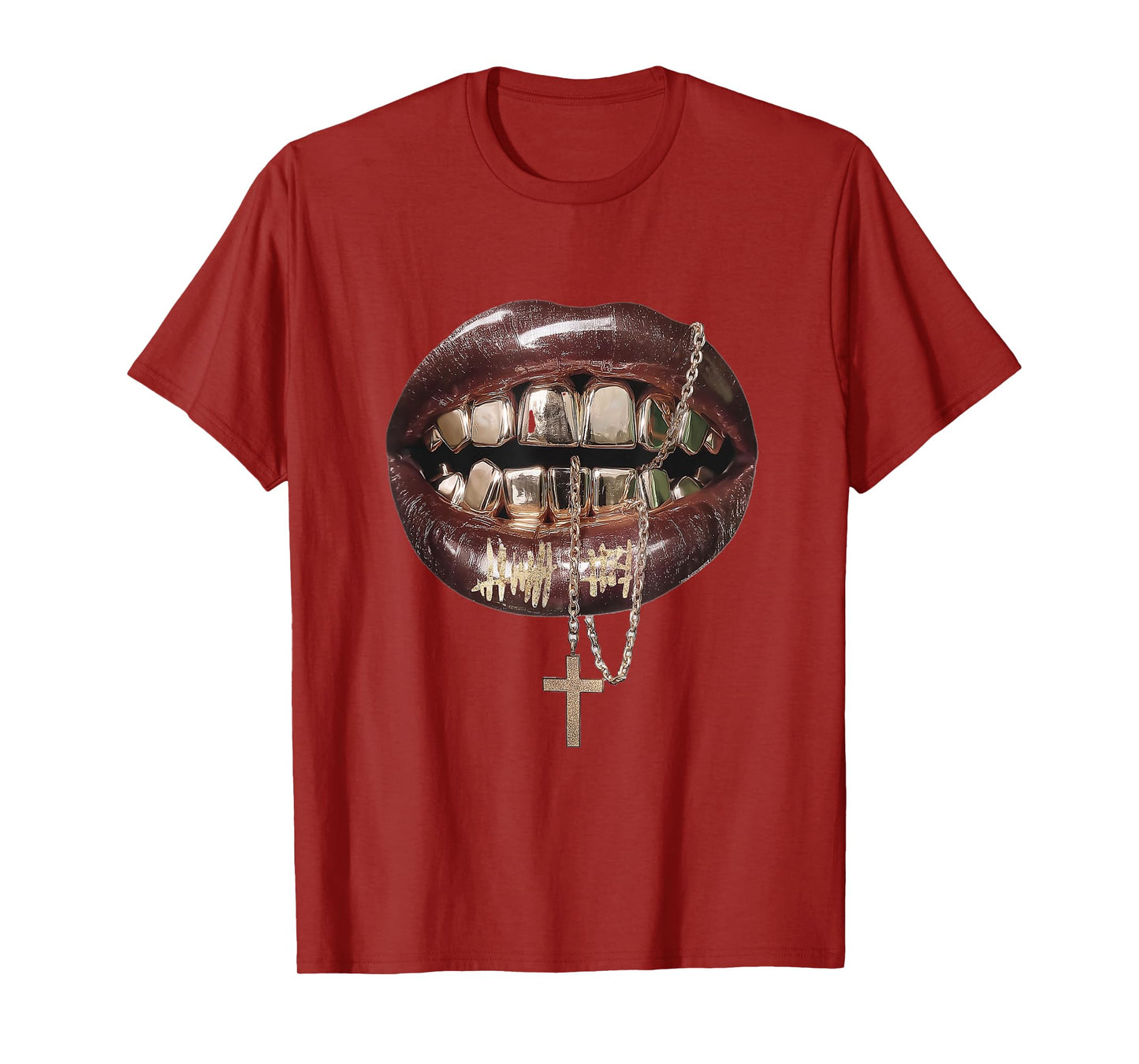 Women's Lips Print Graphic Y2K 2000s Vintage Summer Tops T-Shirt