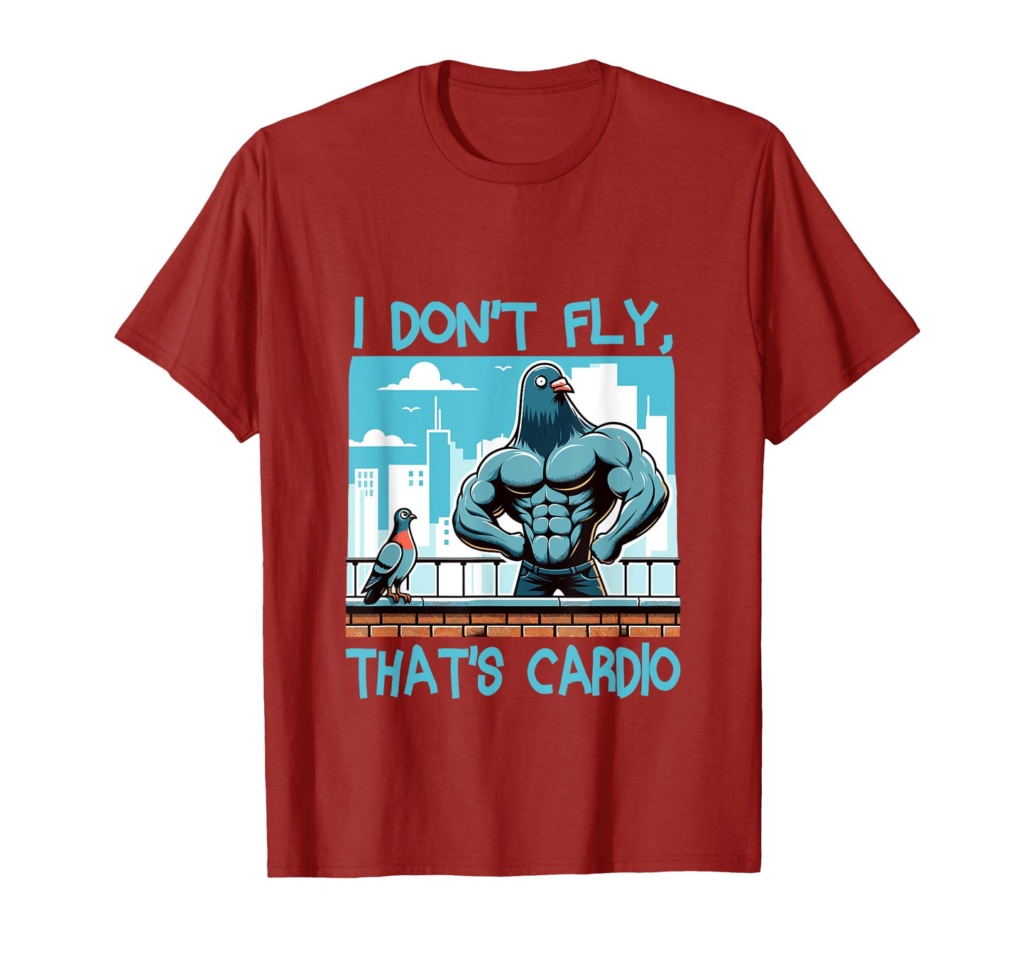 Pigeon Workout Bodybuilding Fitness Gym Muscle T-Shirt