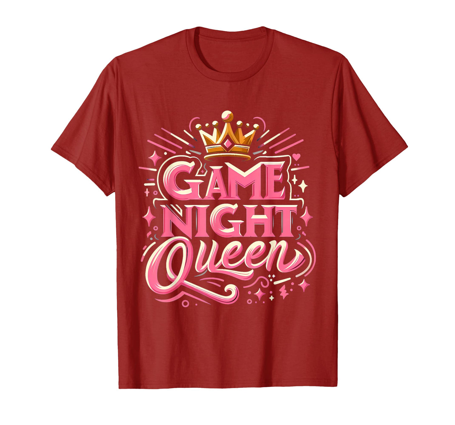 Game Night Queen Womens Boardgame Lover Board Game Player T-Shirt
