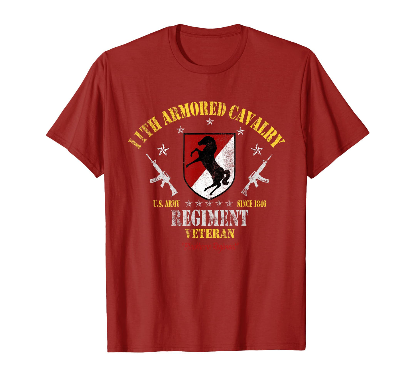 11th Armored Cavalry Regiment Veteran Vintage Veterans Day T-Shirt