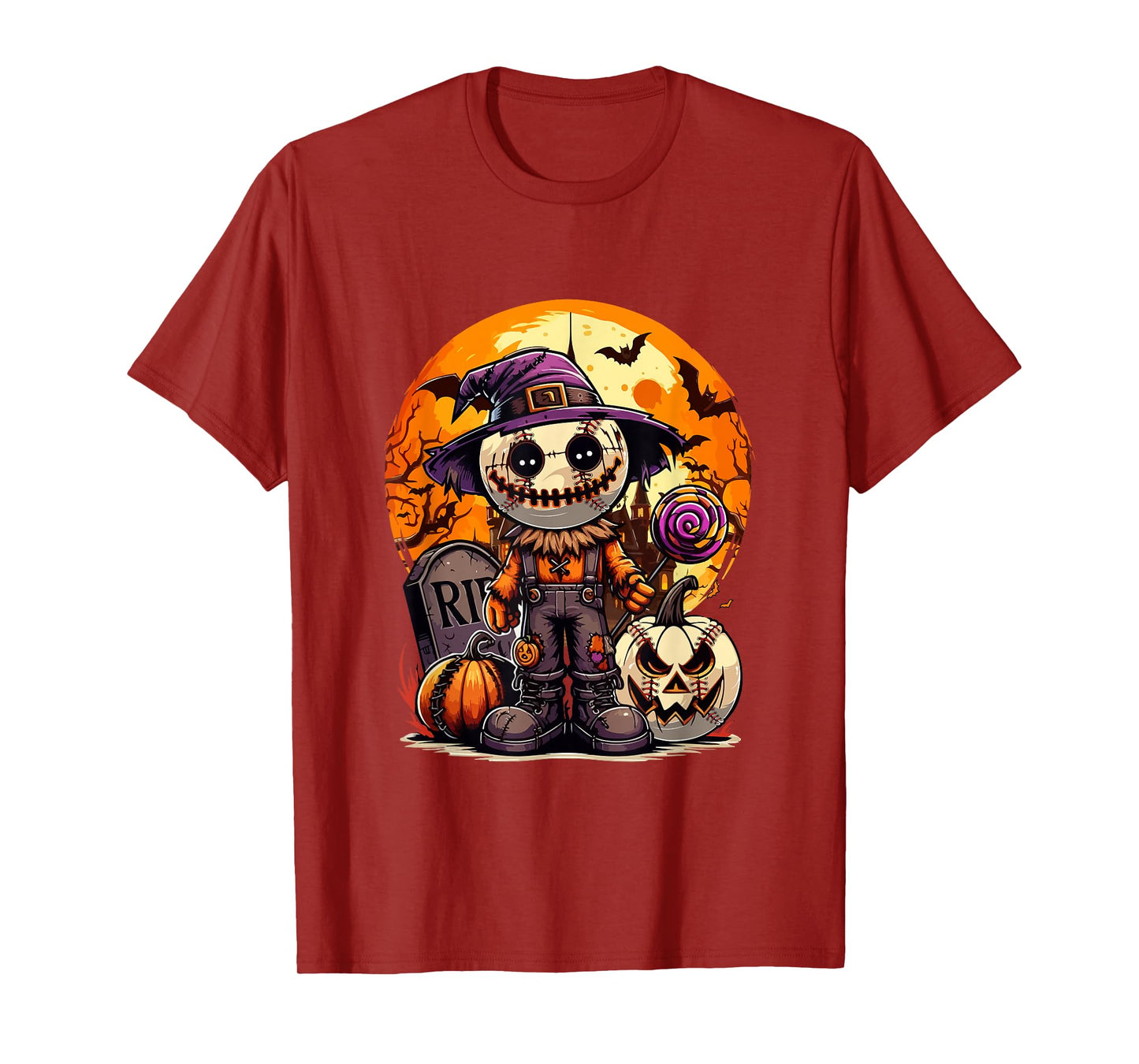 Horror Baseball Balls Costume Halloween Player Fan Family T-Shirt
