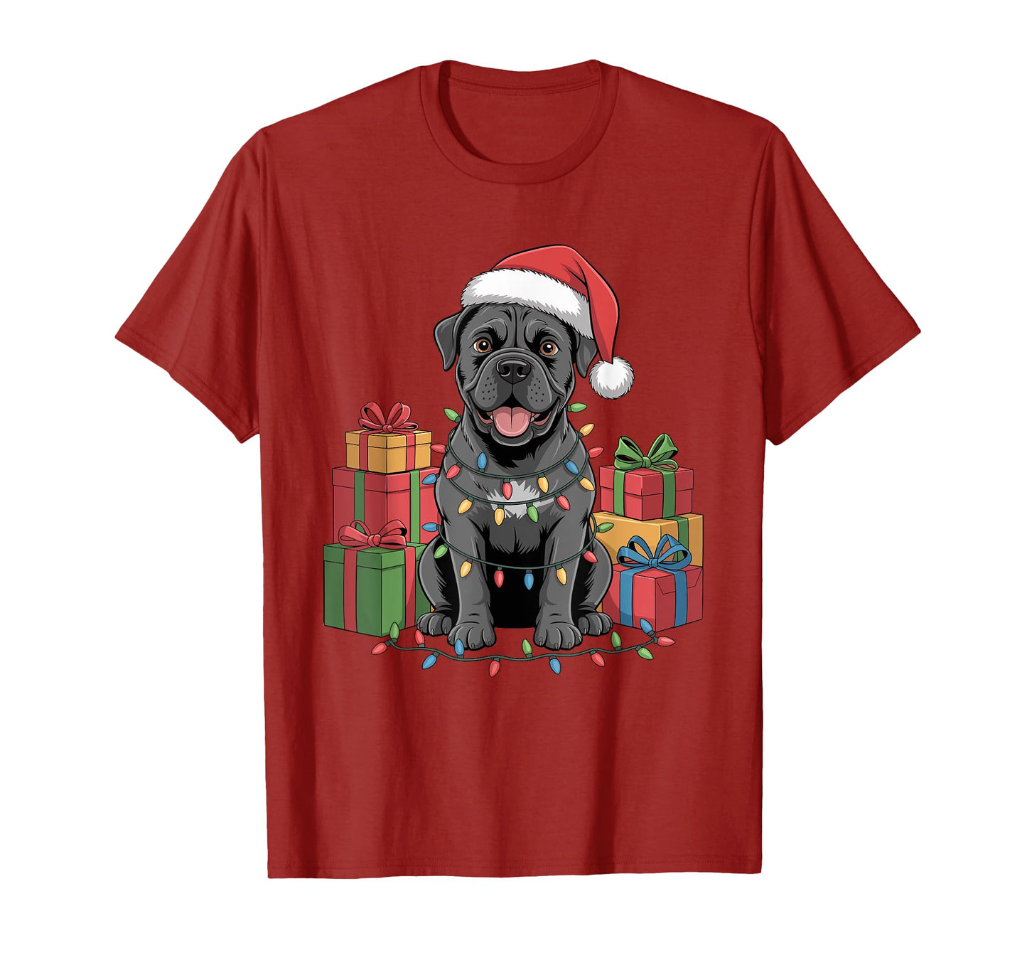 Cute Cane Corso Christmas Design Funny Dog Lover Holiday T-Shirt