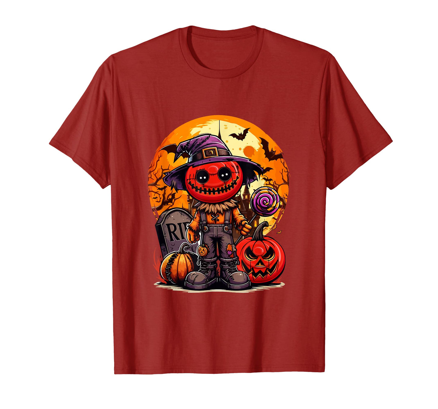 Horror Disc Golf Balls Costume Halloween Player Fan Family T-Shirt