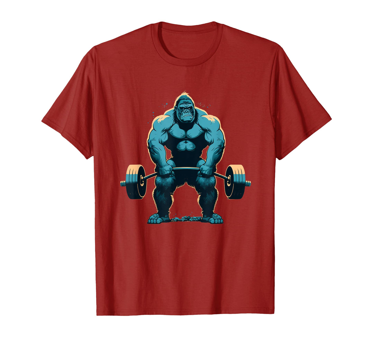 Gorilla Weightlifting Gym Fitness Deadlift Workout Lifting T-Shirt