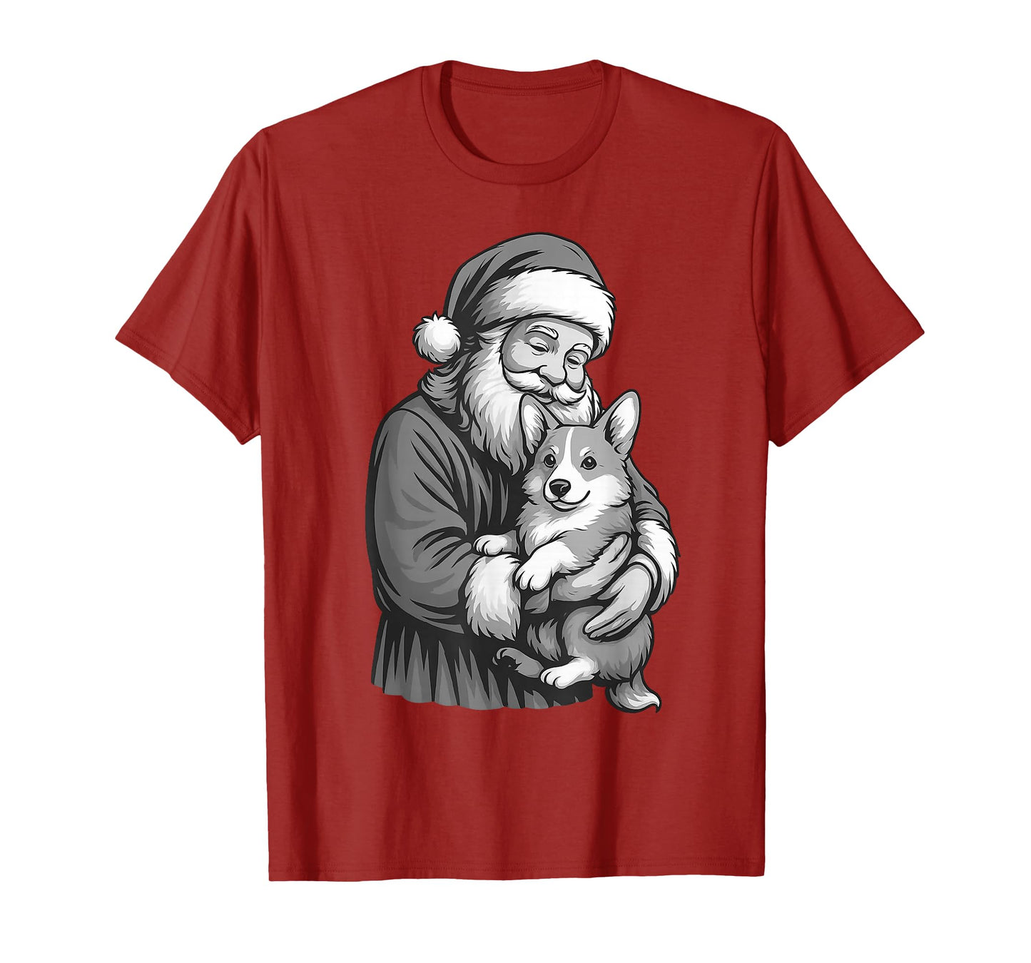 Corgi Santa Claus Christmas Dog Lover T-Shirt