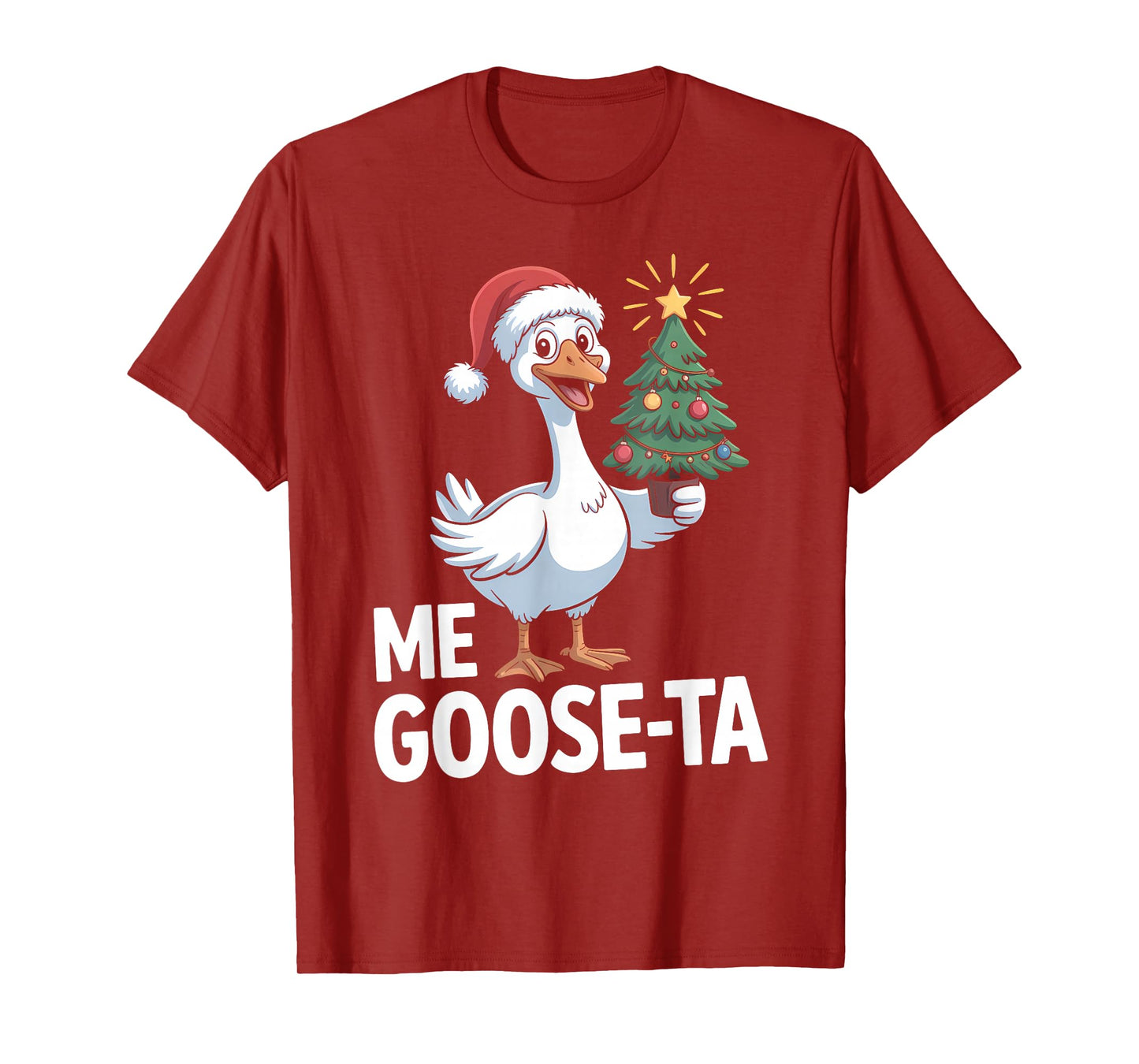 Me Goose Ta Mexican Funny Christmas Spanish Goose Pun T-Shirt
