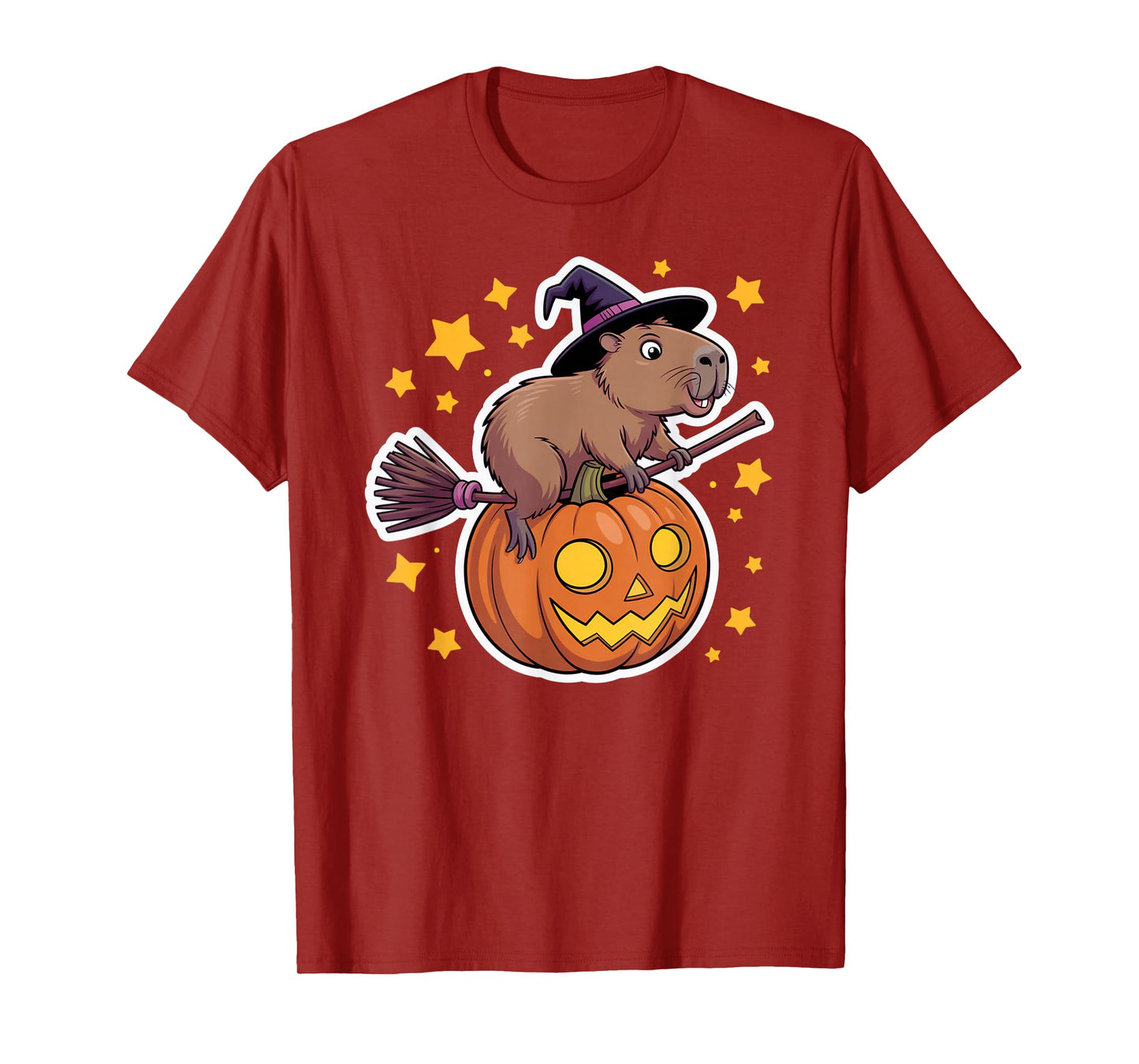 Capybara Witch Magical Halloween T-Shirt