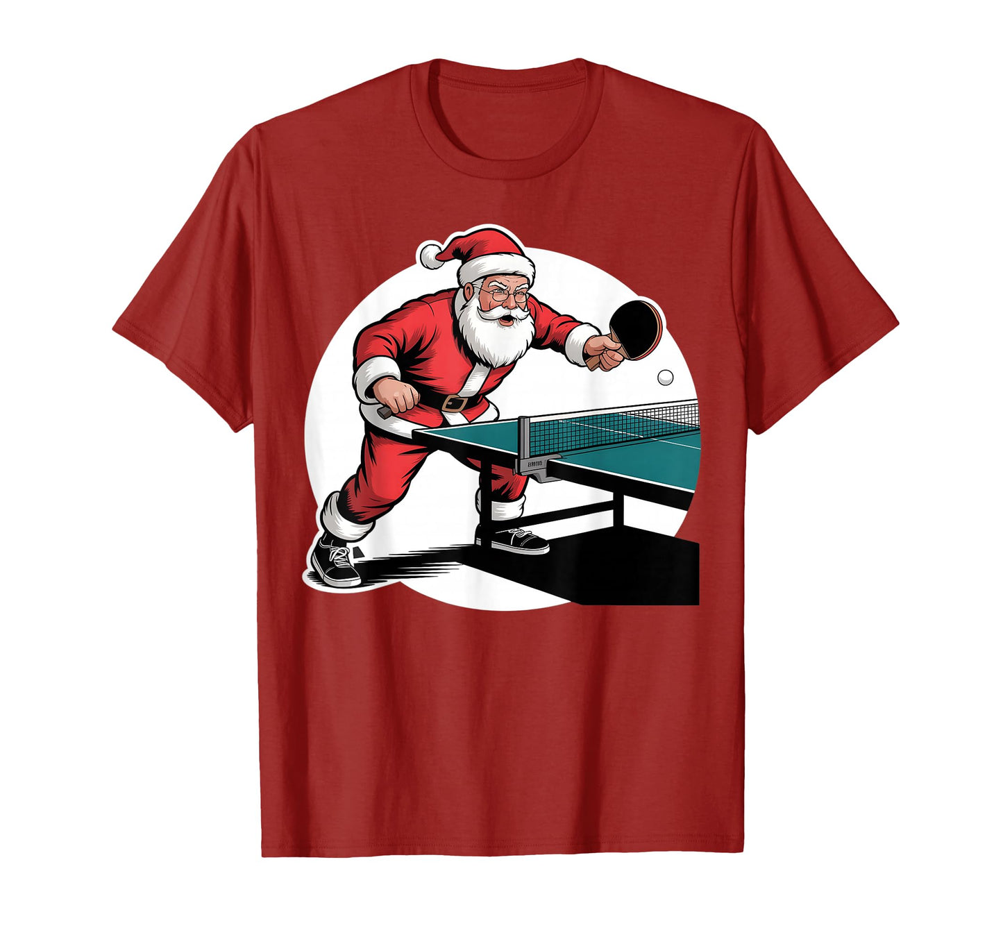 Table Tennis Christmas Santa Xmas Funny Boys Women Men T-Shirt