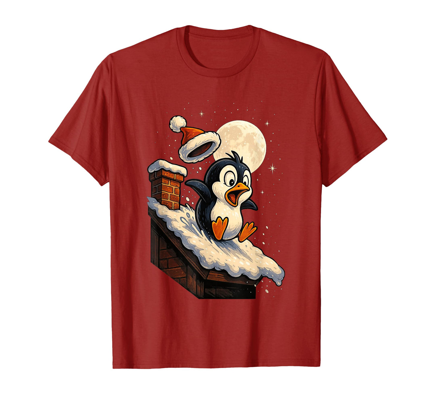 Cute Penguin Snowy Christmas Holiday Xmas Animal T-Shirt