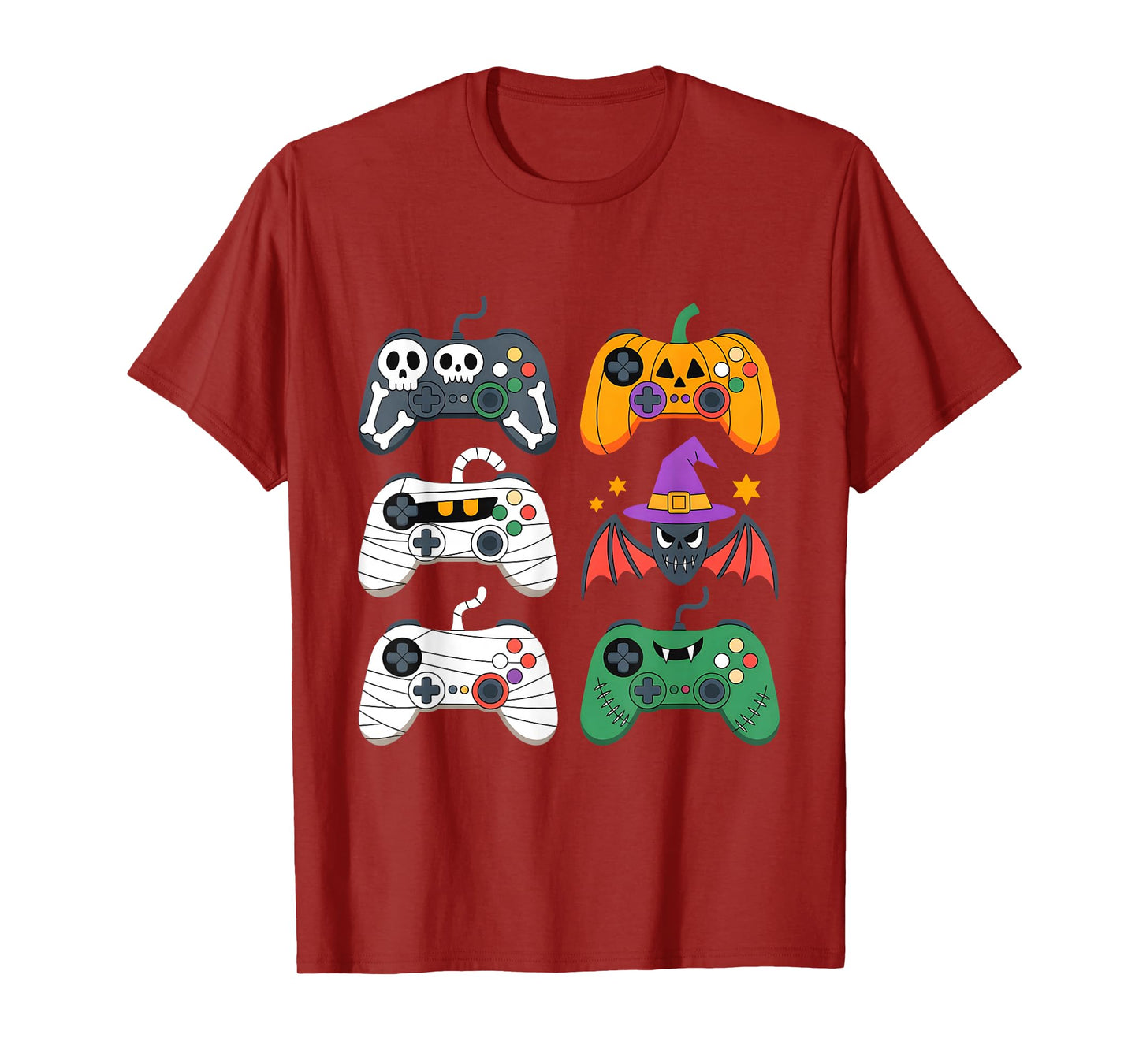 Halloween Gamer Skeleton Zombie Controller Tee T-Shirt