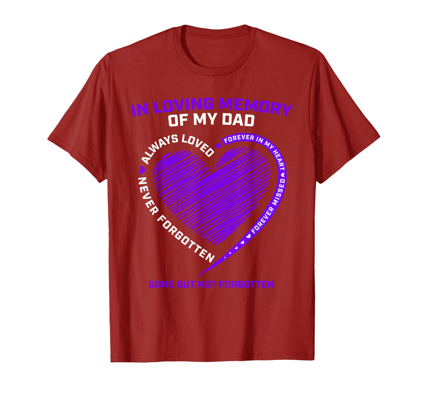 In Memory Of Dad Shirts Remembrance Heaven I Miss My Father T-Shirt