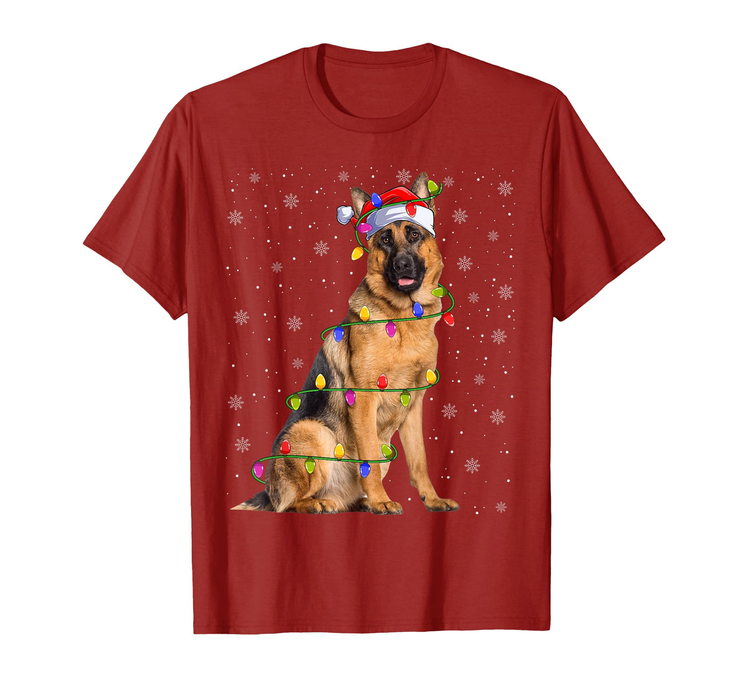 Malinois Belgian Shepherd Dog Christmas Pet Dog Lover Xmas T-Shirt