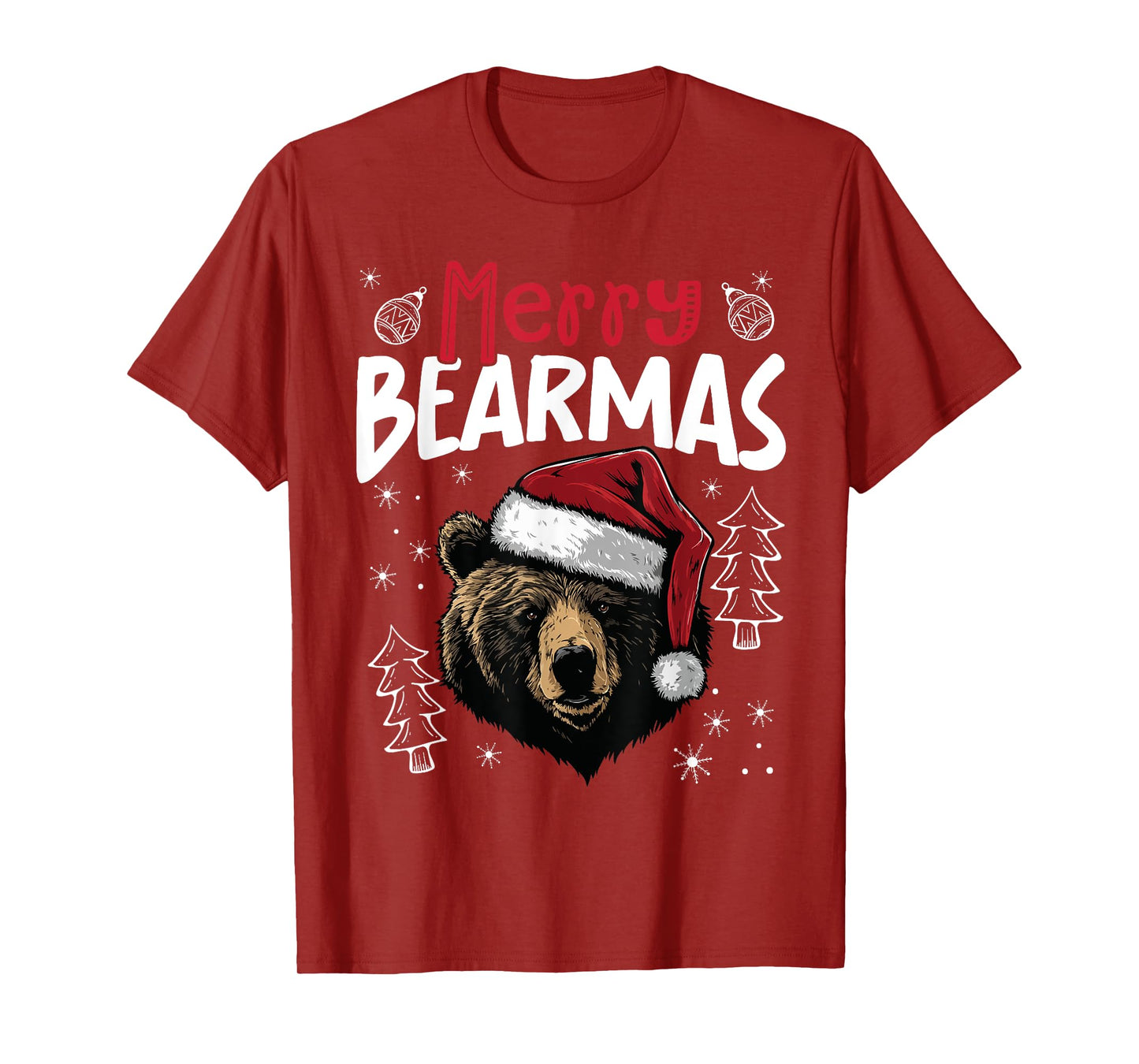 Merry Bearmas Funny Christmas Bear T-Shirt