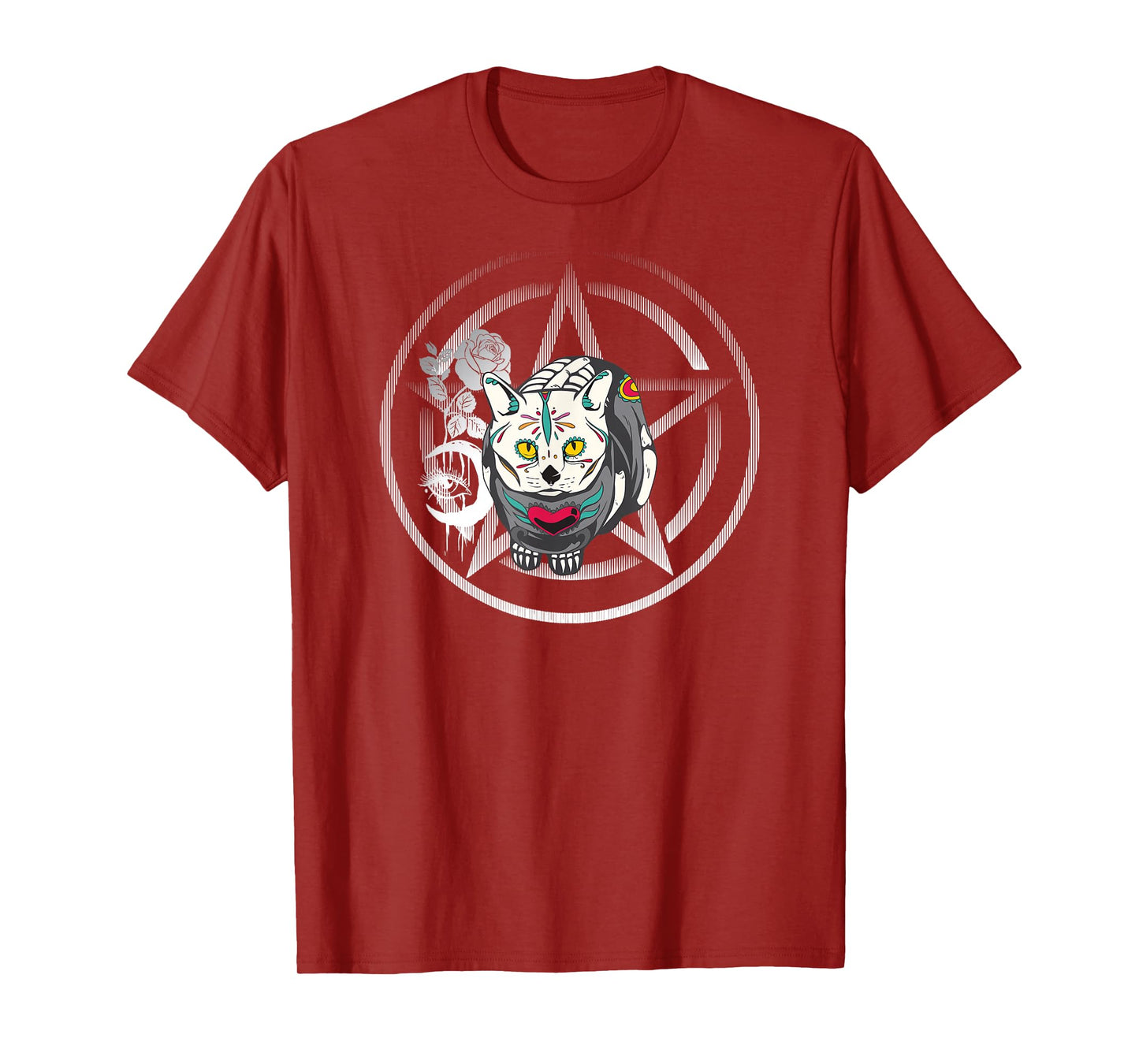 Cute Occult Cat Meow Mystic Esoteric Spiritual Witchcraft T-Shirt